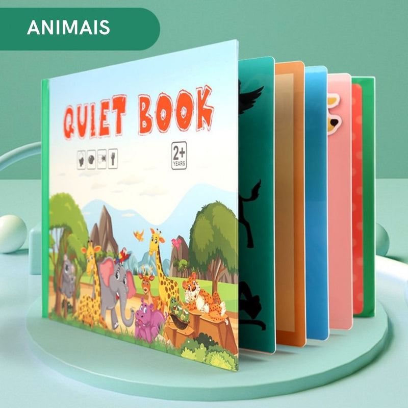 Livro Educativo Quiet Book - Auxilie no desenvolvimento de seus filhos!