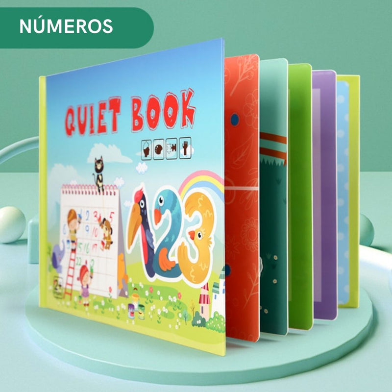 Livro Educativo Quiet Book - Auxilie no desenvolvimento de seus filhos!