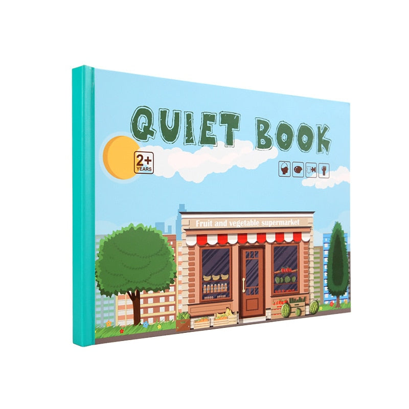 Livro Educativo Quiet Book - Auxilie no desenvolvimento de seus filhos!