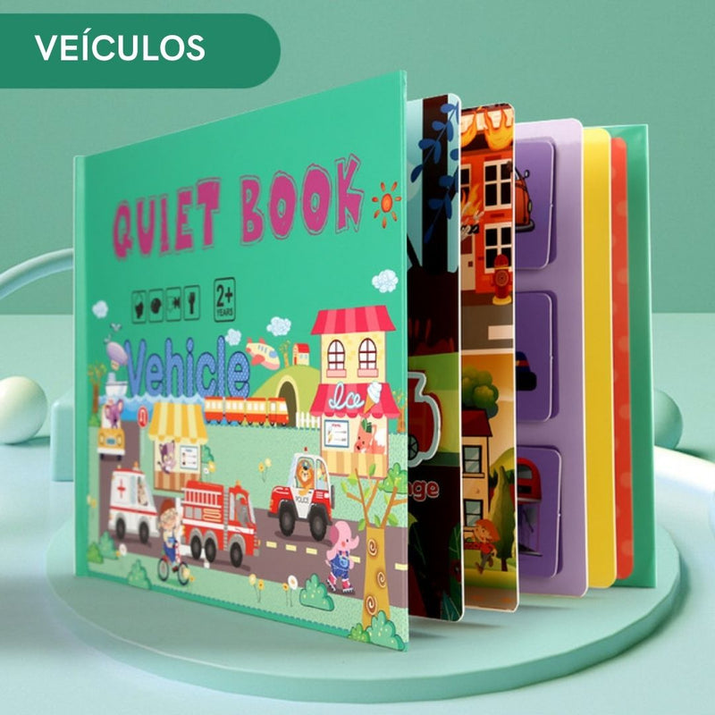 Livro Educativo Quiet Book - Auxilie no desenvolvimento de seus filhos!