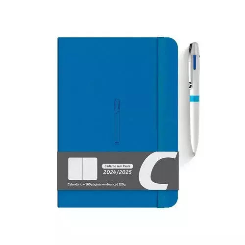 Caderno de Anotação Azul 2024/2025 + Take 4 Branca